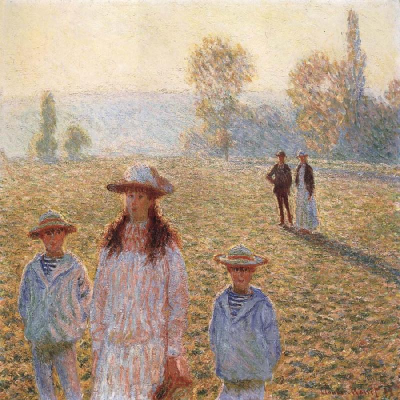 Claude Monet Landscape with Figures,Giverny oil painting image